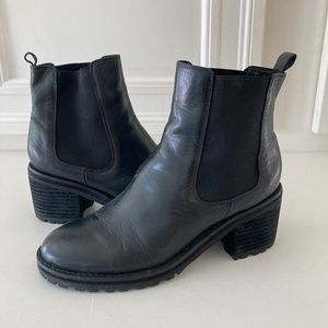 Anthropologie Black Combat & Moto Boots